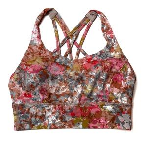 Lululemon Free To Be Serene Long Line Floral Sports Bra 6
